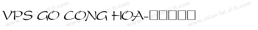 VPS Go Cong Hoa字体转换